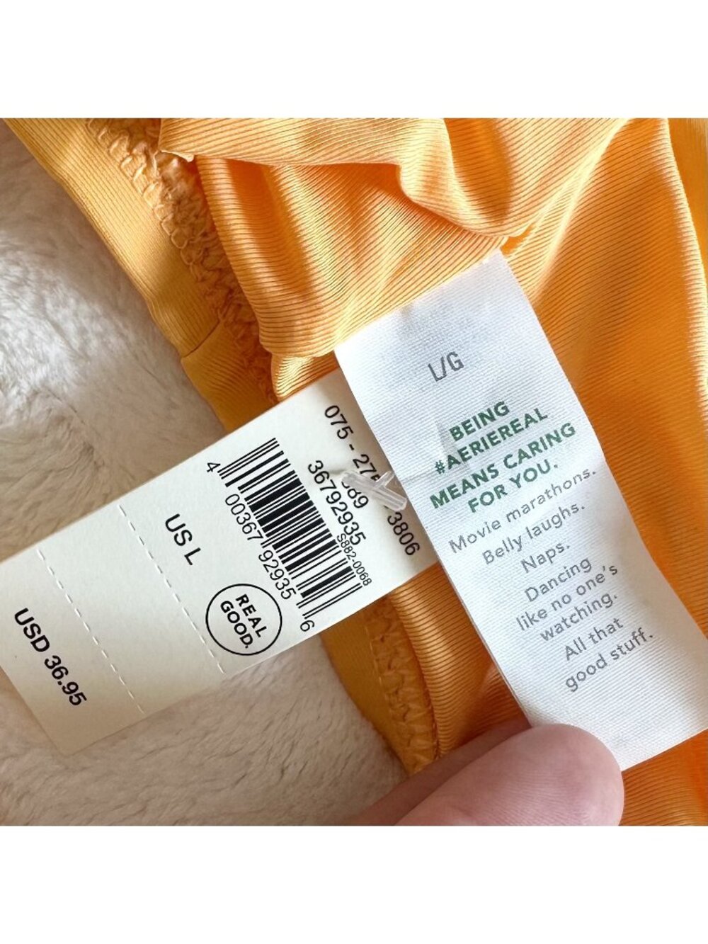 NWT Aerie Yellow Halter Bikini Top - Size: Large - Picture 2 of 5